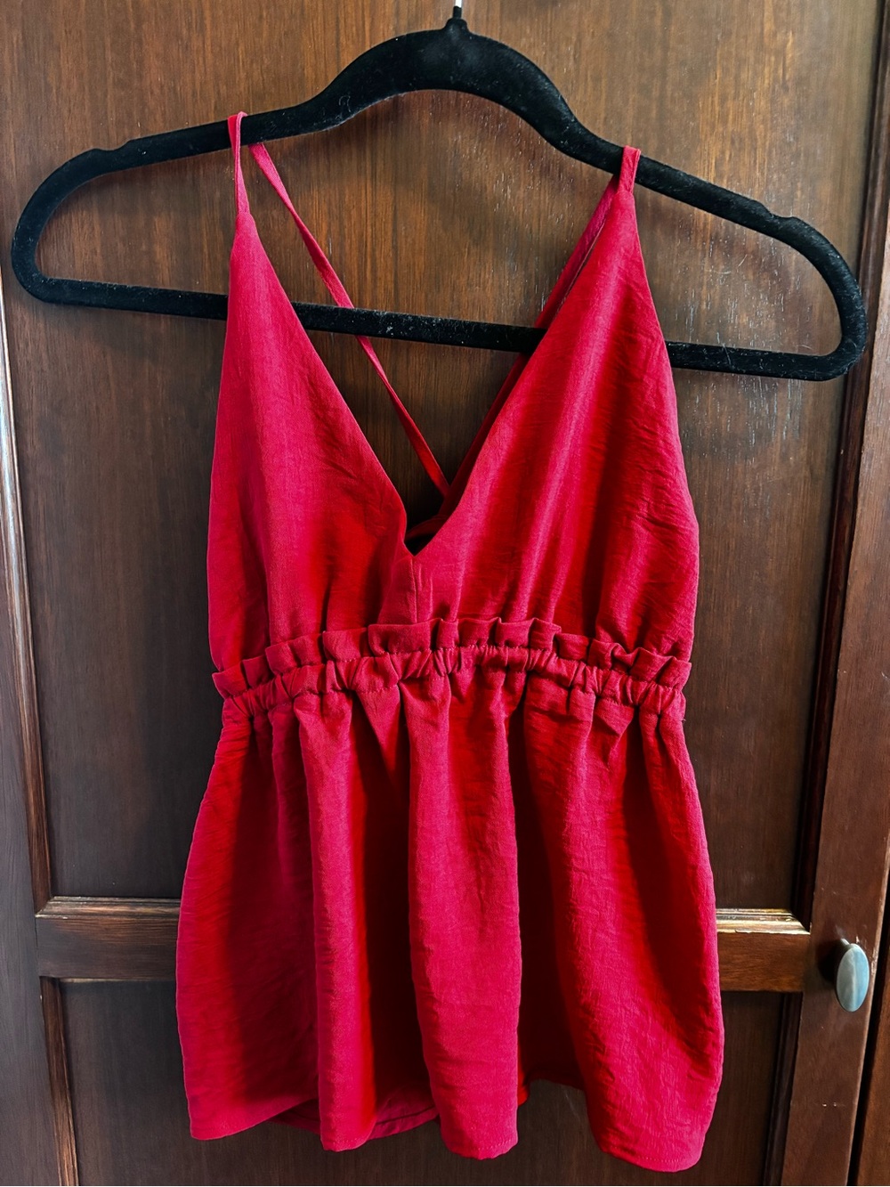 Red Babydoll Top